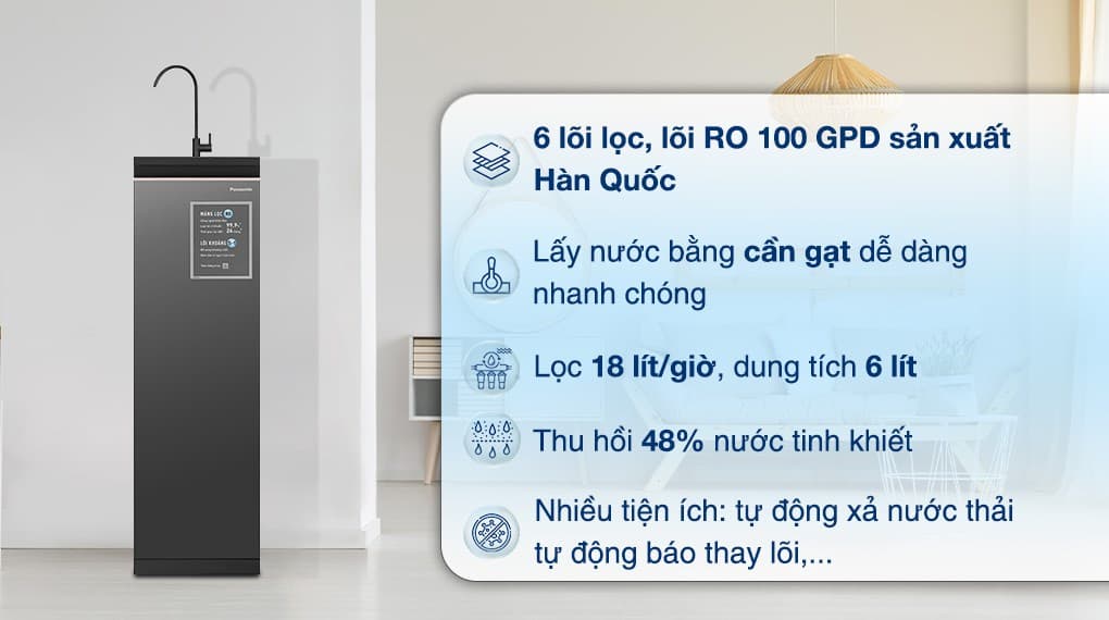 Ảnh Máy lọc nước RO Panasonic TK-CA812M-VN 6 lõi