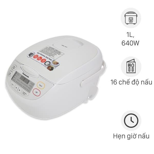 Nồi cơm điện tử Panasonic 1 lít SR-CL108WRA