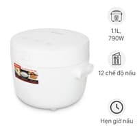 Nồi cơm điện tử Sharp 1.1 lít KS-COM110DV-WH