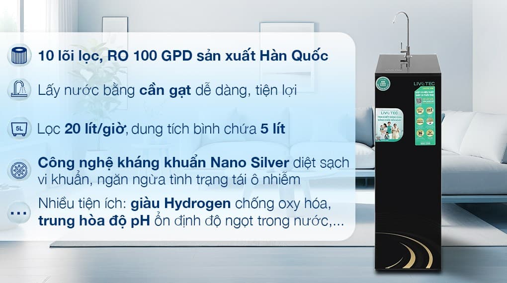 Ảnh Máy lọc nước RO Livotec 608 10 lõi