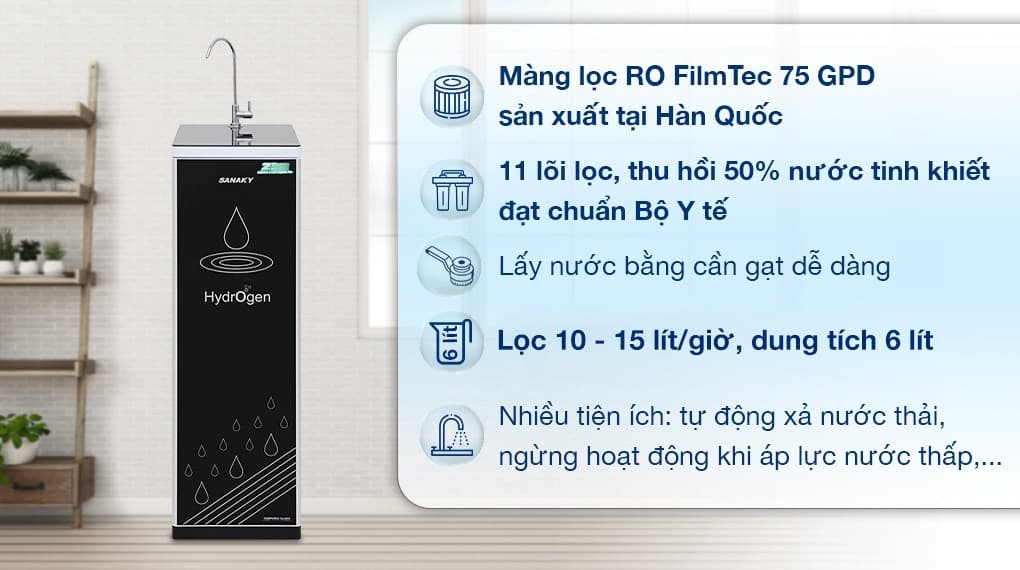 Ảnh Máy lọc nước RO Sanaky VH101HP 11 lõi