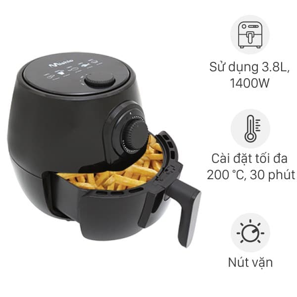Nồi chiên không dầu Mishio MK-01 3.8 lít