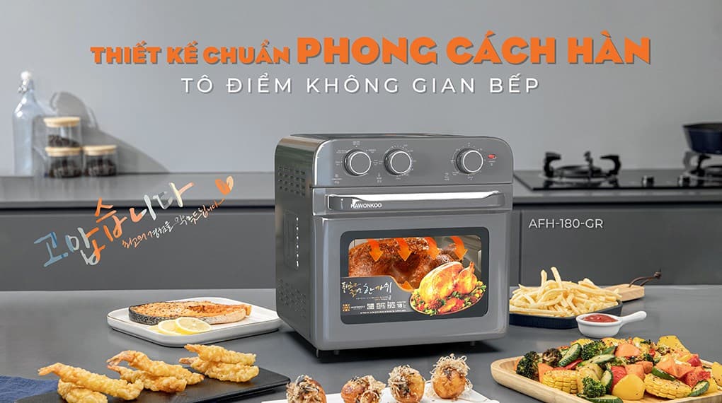 Ảnh Lò chiên không dầu Hawonkoo AFH-180-GR 18 lít