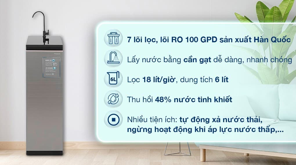 Ảnh Máy lọc nước RO Panasonic TK-CA813F-VN 7 lõi