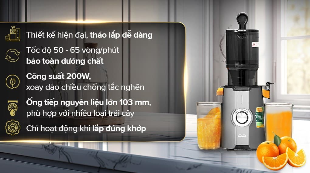 Ảnh Máy ép chậm AVA SJ-051C