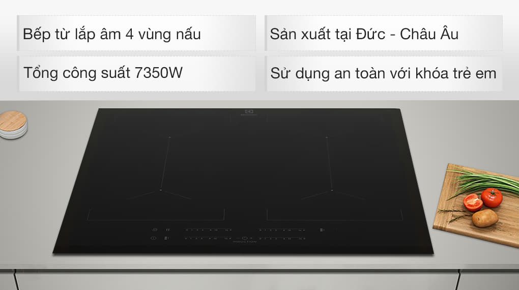 Ảnh Bếp từ 4 vùng nấu lắp âm Electrolux EIV644