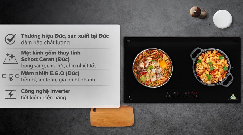 Ảnh Bếp từ đôi Pramie PRDE-2223
