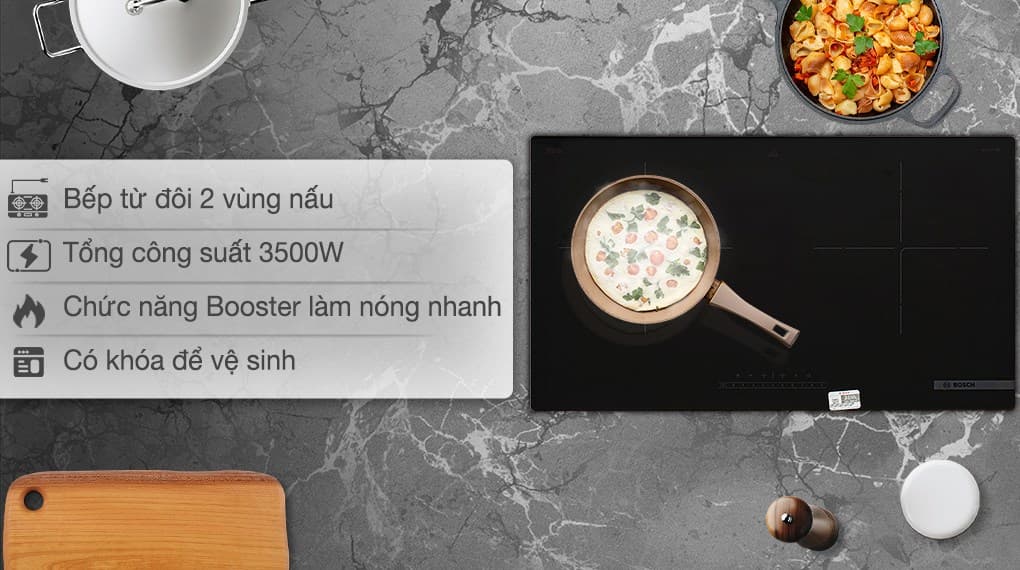 Ảnh Bếp từ đôi lắp âm Bosch PPI8256EVN