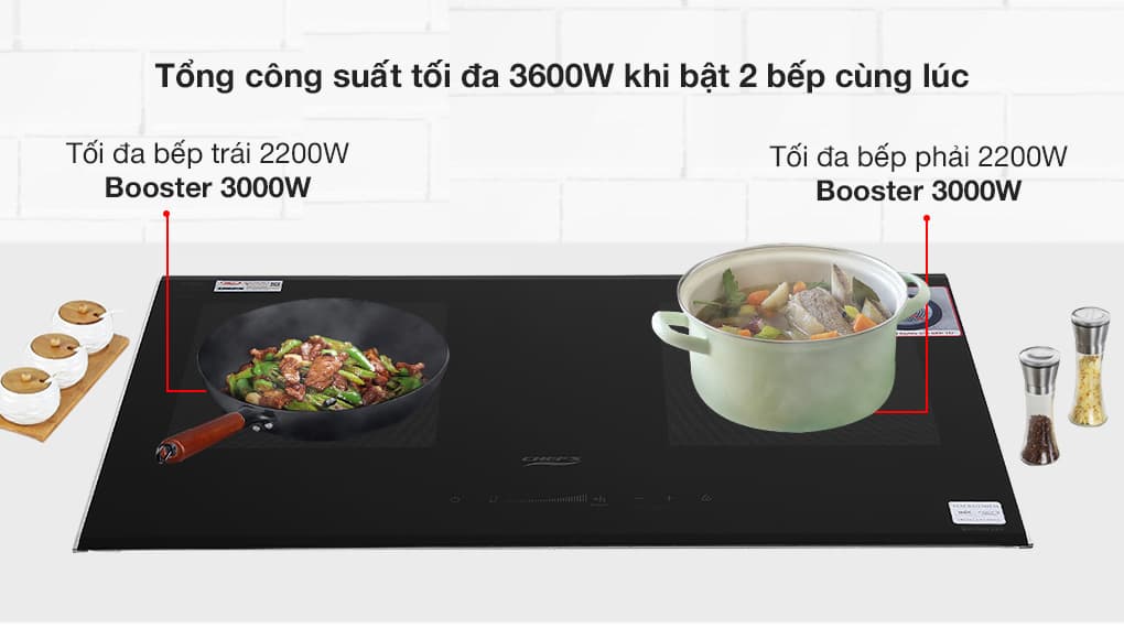 Ảnh Bếp từ đôi lắp âm Chef's EH - DIH328