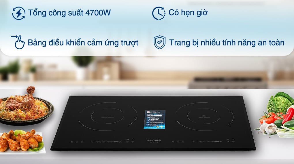 Ảnh Bếp từ hồng ngoại lắp âm Sakura SE-3260B