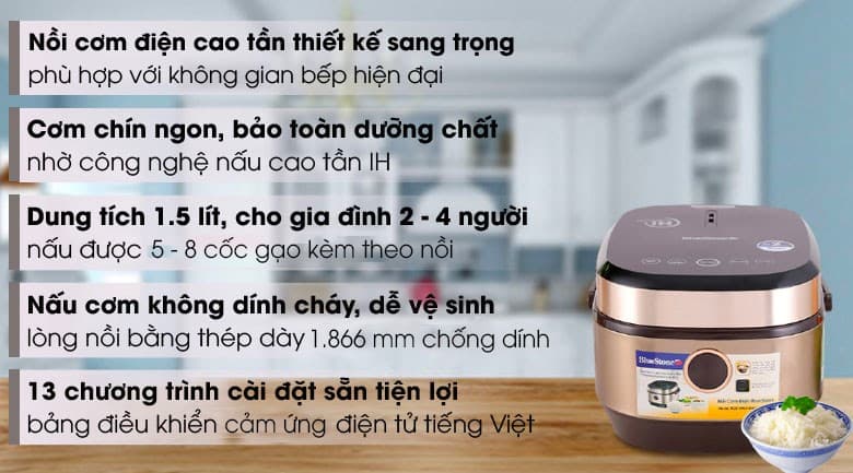 Ảnh Nồi cơm cao tần BlueStone 1.5 lít RCB-5988
