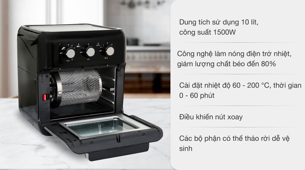 Ảnh Lò chiên không dầu Hawonkoo AFH-100 10 lít