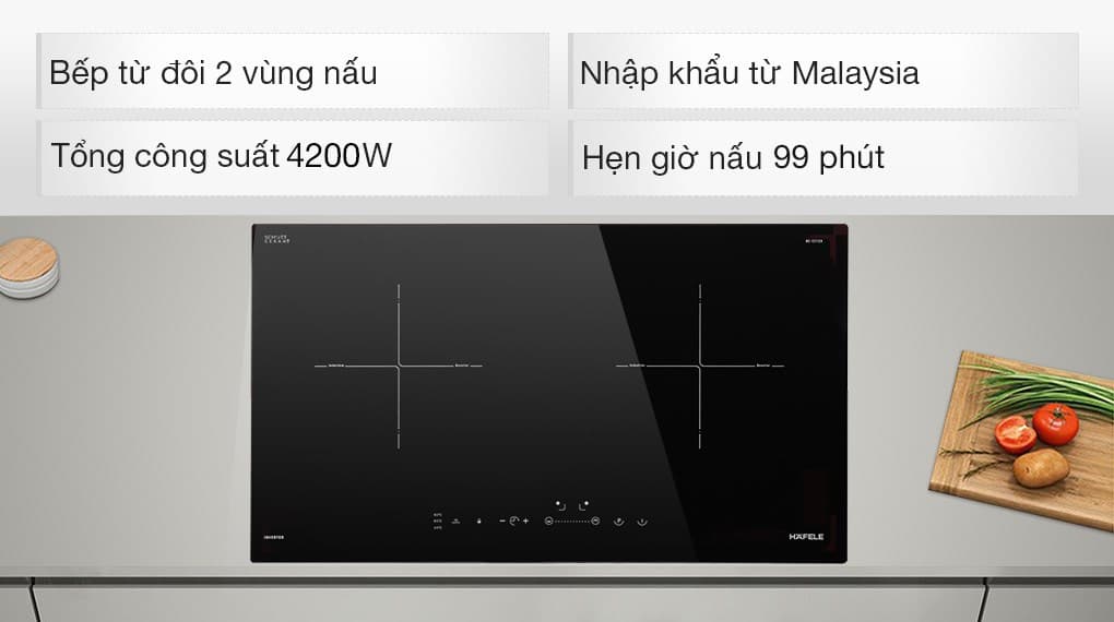 Ảnh Bếp từ đôi lắp âm Hafele HC-I2712A (536.61.716)