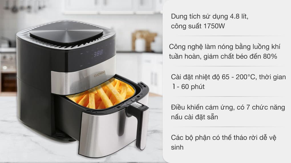 Ảnh Nồi chiên không dầu Cuckoo CAF-G0510T 5.5 lít