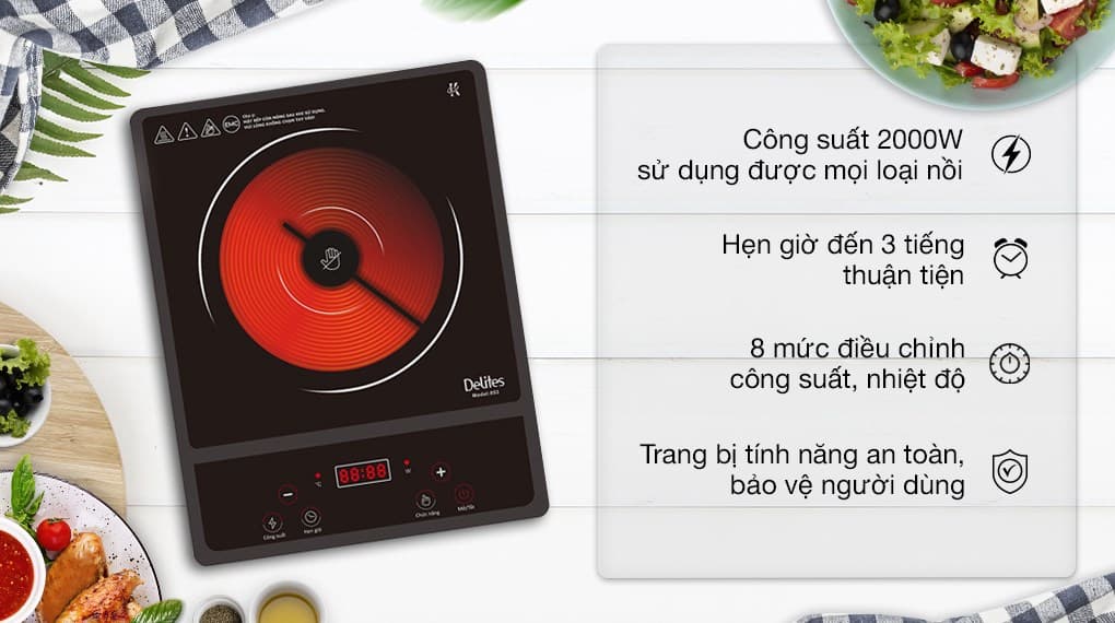 Ảnh Bếp hồng ngoại Delites 853