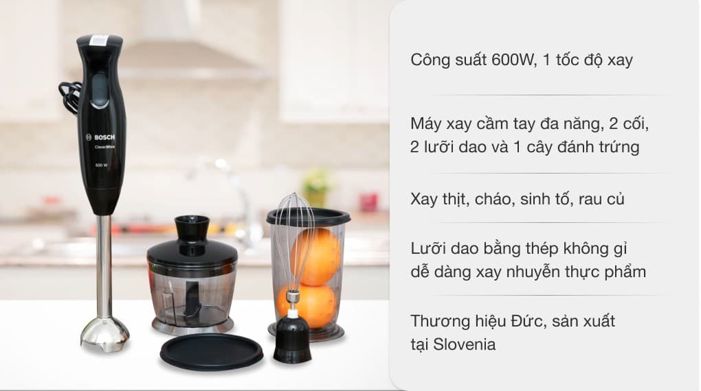 Ảnh Máy xay cầm tay Bosch HMH.MSM2650B 600W