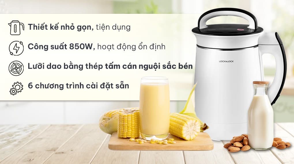 Ảnh Máy làm sữa hạt đa năng Lock&Lock EJS226