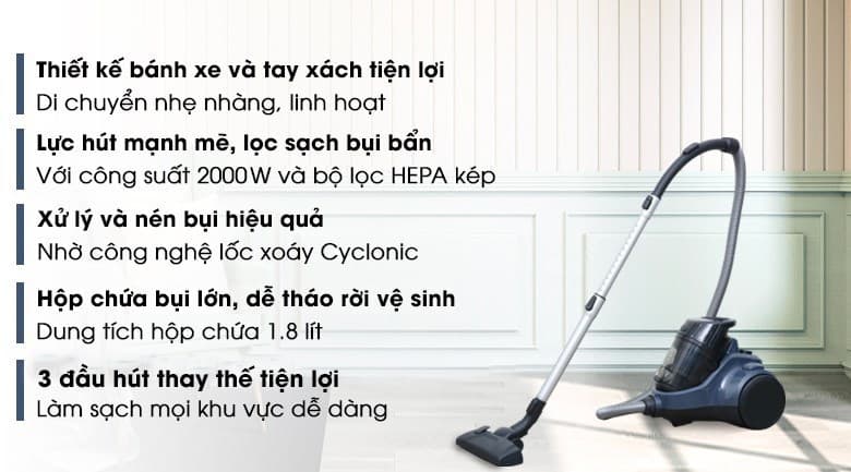 Ảnh Máy hút bụi dạng hộp Electrolux EC41-2DB