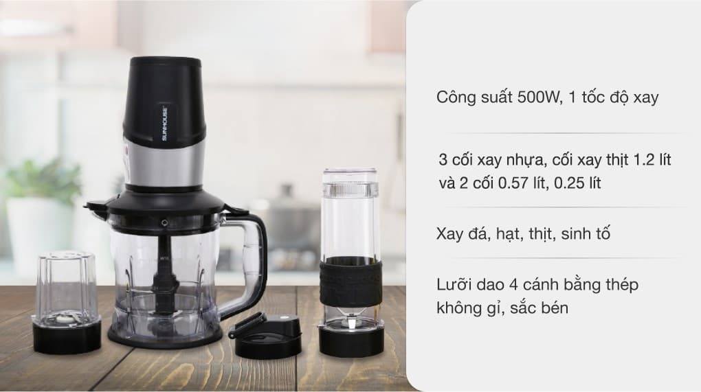 Ảnh Máy xay sinh tố đa năng Sunhouse SHD5340 đen