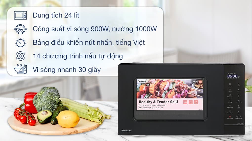 Ảnh Lò vi sóng có nướng Panasonic NN-GT35NBYUE 24 lít