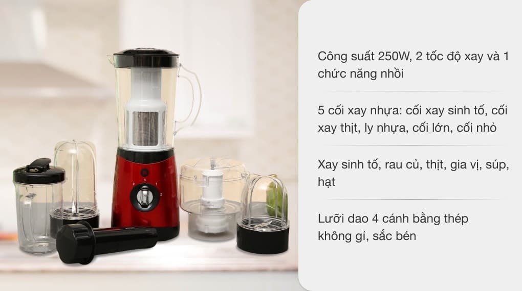 Ảnh Máy xay sinh tố đa năng Mishio Premium MK285