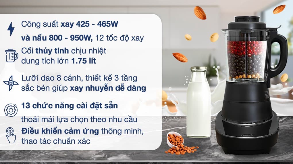 Ảnh Máy làm sữa hạt đa năng Panasonic MX-HG6401KRA