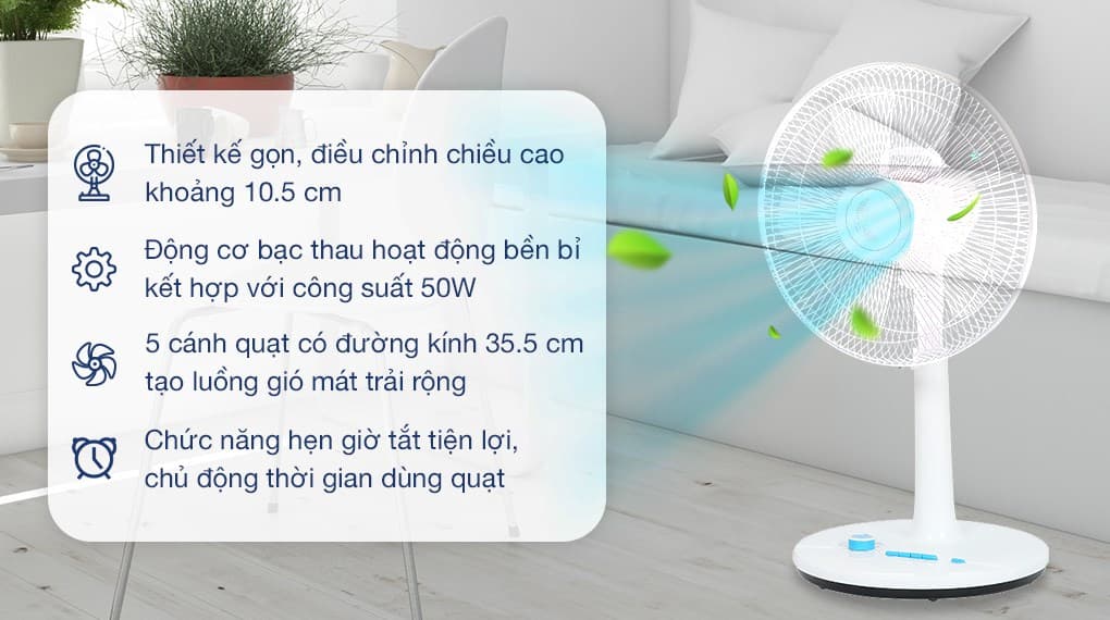 Ảnh Quạt lửng AC 5 cánh ALF02A145 50W
