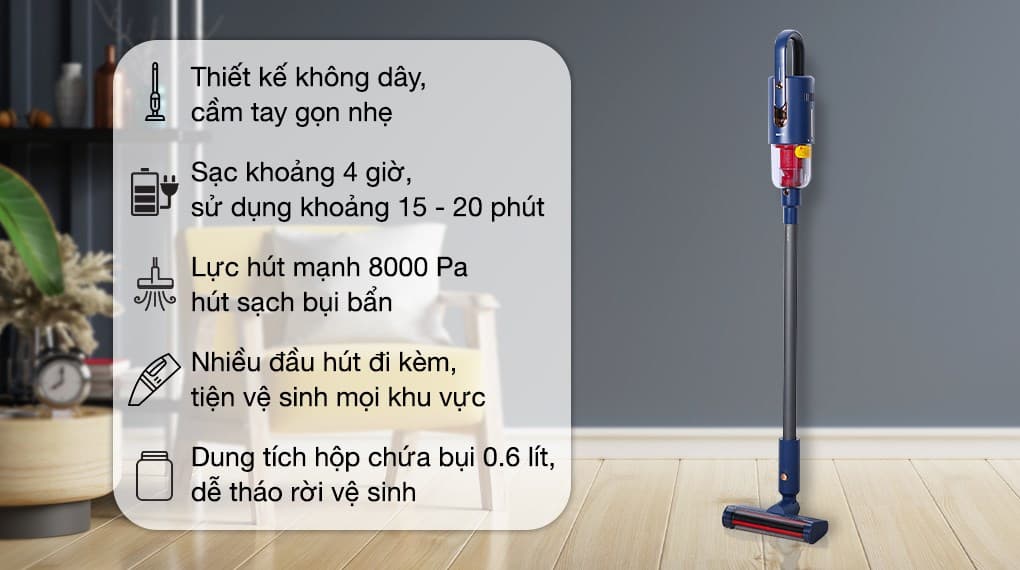Ảnh Máy hút bụi không dây Deerma VC811