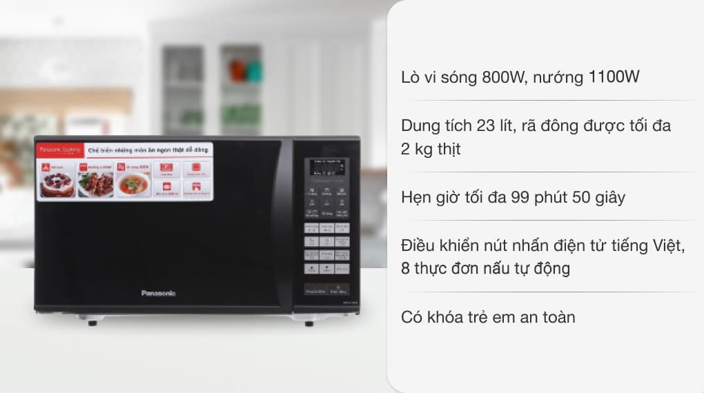Ảnh Lò vi sóng có nướng Panasonic NN-CT36HBYUE 23 lít