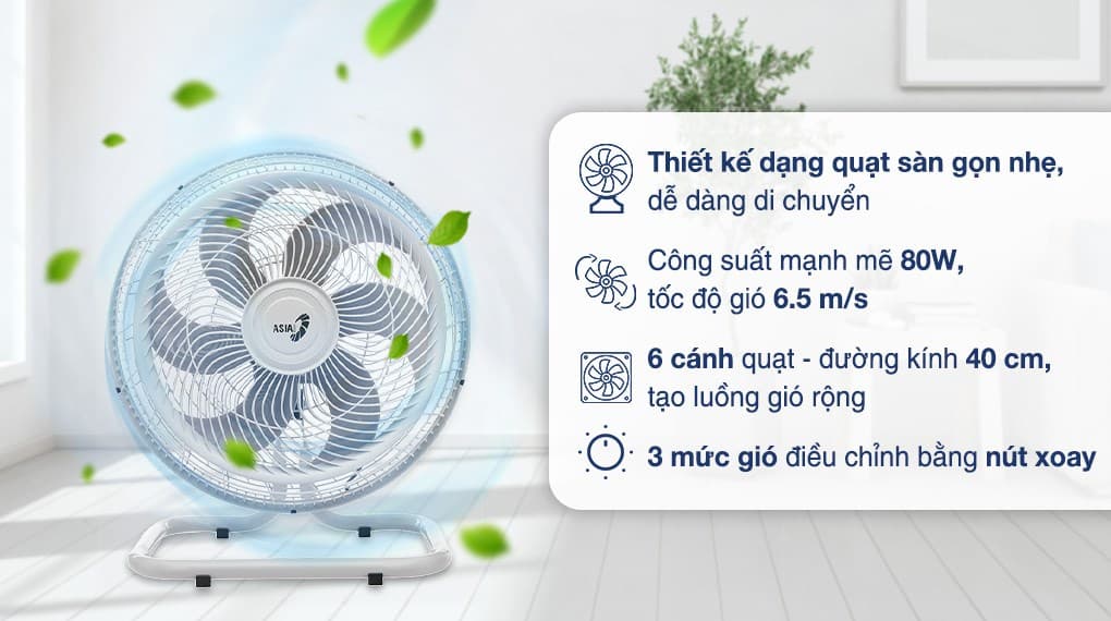 Ảnh Quạt sàn Asia 6 cánh VY636790 80W