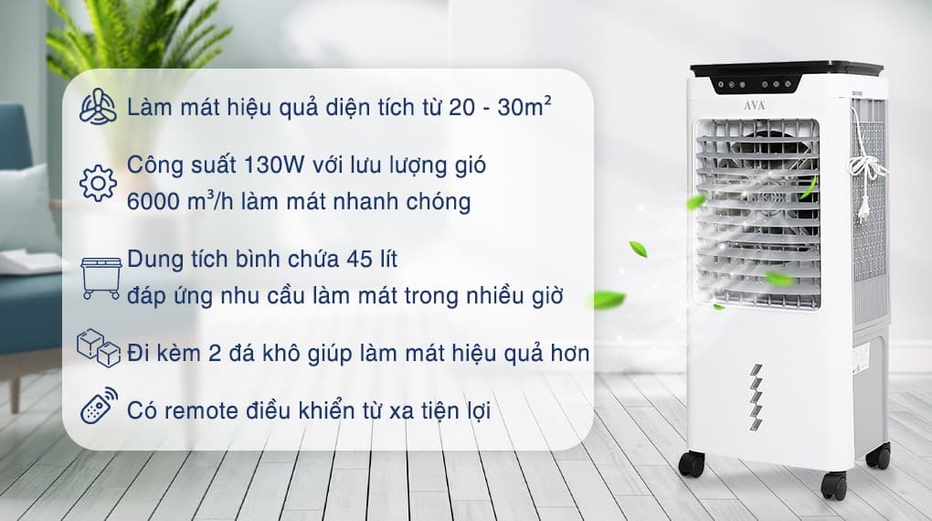 Ảnh Quạt điều hòa AVA RPD-80 130W