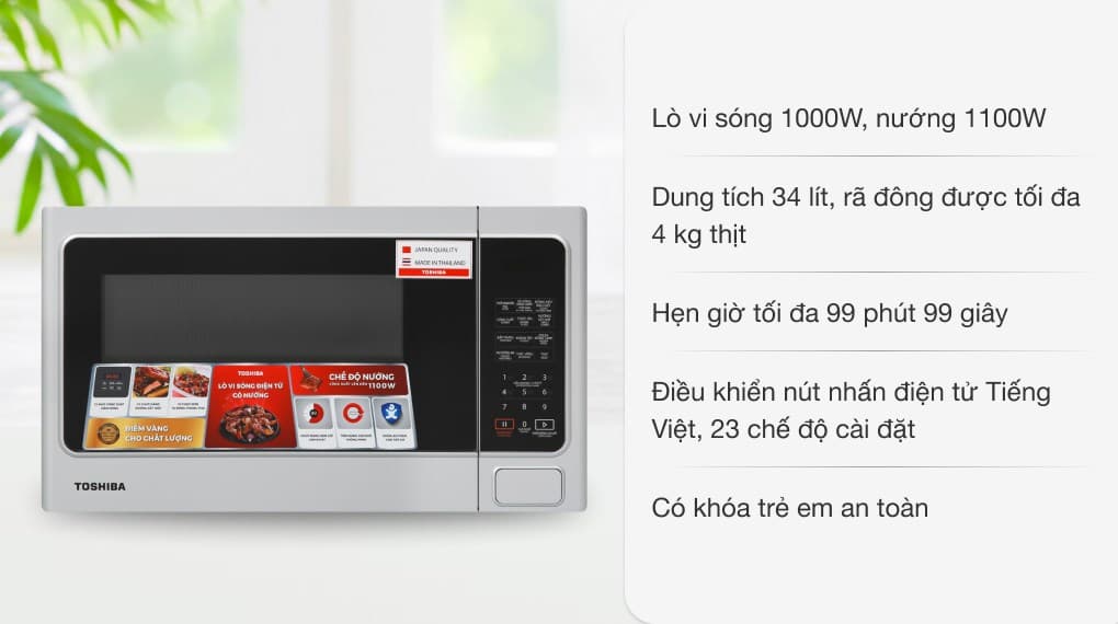 Ảnh Lò vi sóng có nướng Toshiba ER-SGS34(S1)VN 34 lít