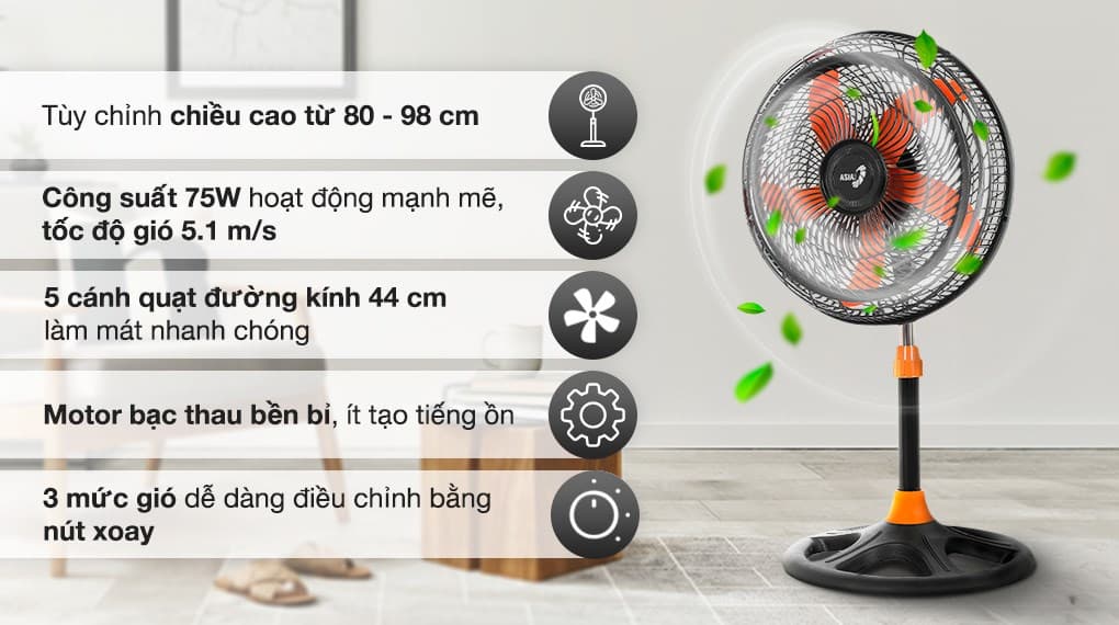 Ảnh Quạt lửng Asia VY628890 75W