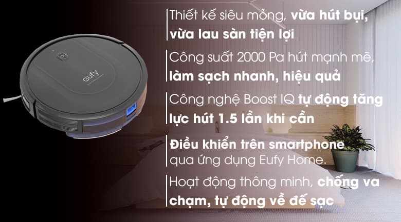 Ảnh Robot hút bụi lau nhà Eufy Robovac G10 Hybrid - T2150