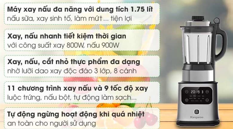Ảnh Máy làm sữa hạt đa năng Kangaroo KG175HB1