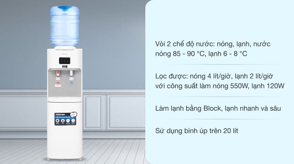 Ảnh Cây nước nóng lạnh Toshiba RWF-W1664TV(W1) 670W