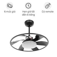 Quạt trần Benny 6 cánh XUFO22T 18W Đen