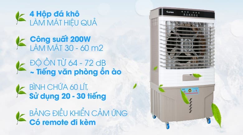 Ảnh Quạt điều hòa Rapido 9000D 200W
