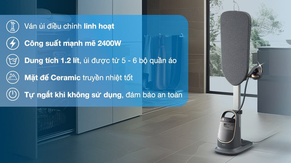 Ảnh Bàn ủi hơi nước đứng Philips AIS8540/80 2400W