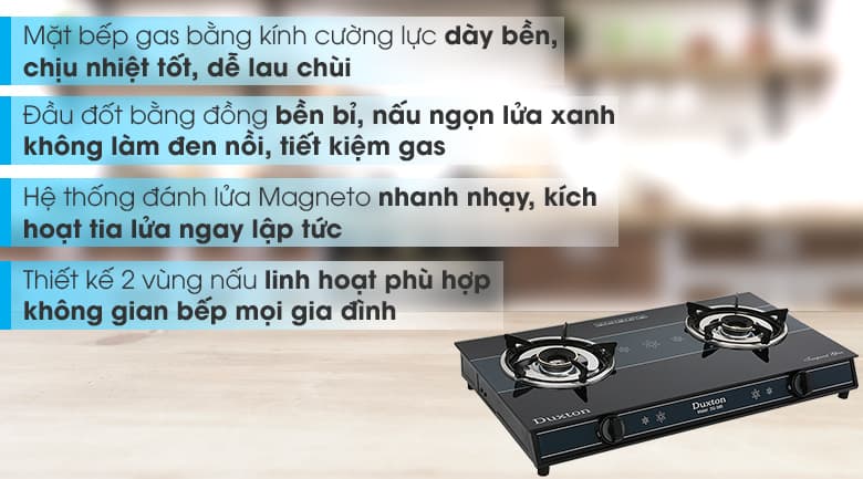 Ảnh Bếp ga đôi Duxton DG-595
