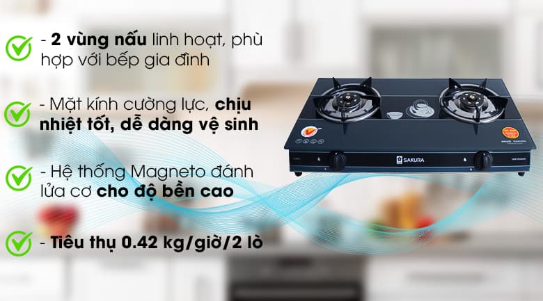 Ảnh Bếp ga đôi Sakura SA-692SG