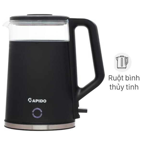 Bình đun siêu tốc Rapido 1.8 lít RK1816-G Điện gia dụng