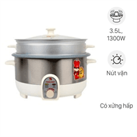 Nồi lẩu điện Happycook HCHP-350ST 3.5 lít Điện gia dụng