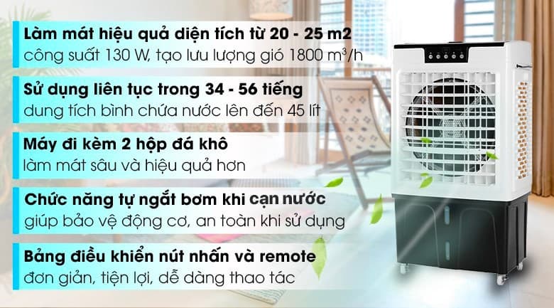 Ảnh Quạt điều hòa Midea AC375-19CRH 130W