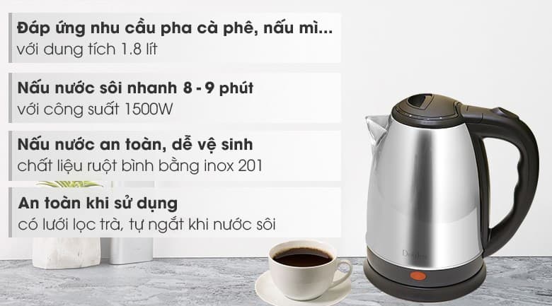 Ảnh Bình đun siêu tốc Delites 1.8 lít ST18S05