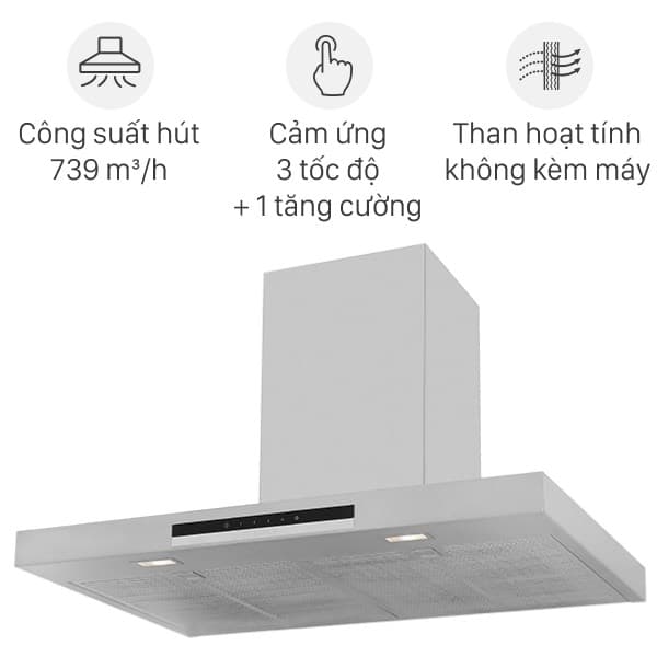 Máy hút mùi áp tường Bosch DWB77IM50 Điện gia dụng