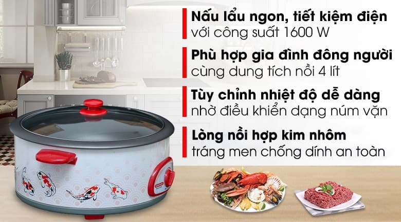 Ảnh Nồi lẩu điện Sunhouse SH-525L 4 lít