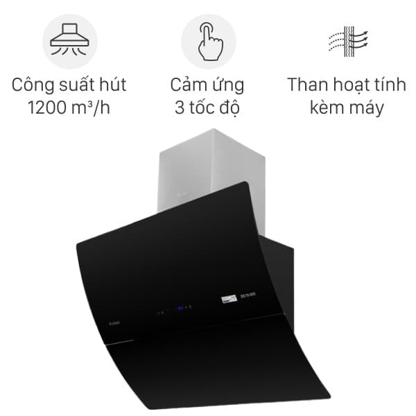 Máy hút mùi kính vát Pramie DE19-900 Điện gia dụng