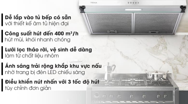 Ảnh Máy hút mùi âm tủ Teka CH 1070BG