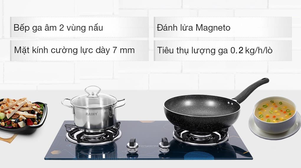 Ảnh Bếp ga âm Kangaroo KG536B